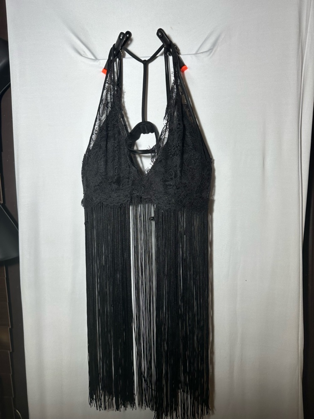 PINK Victoria's Secret Black Strappy T-Back Bralette Small - Picture 7 of 7